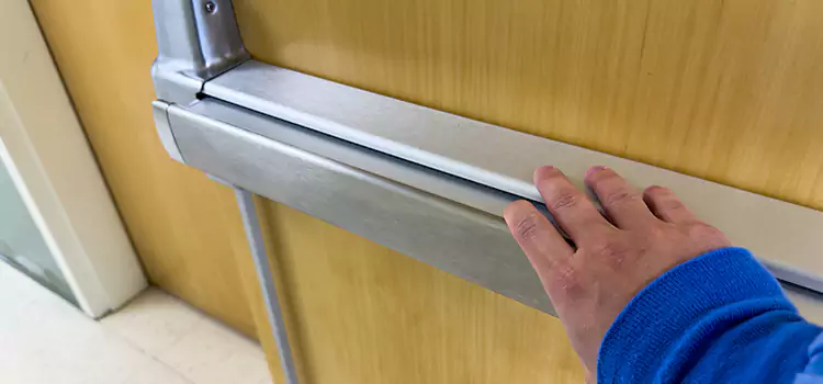 Installing a Push Bar on a Door Granite Bay